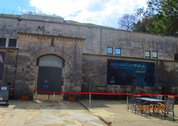 The Pula Aquarium exterior view
