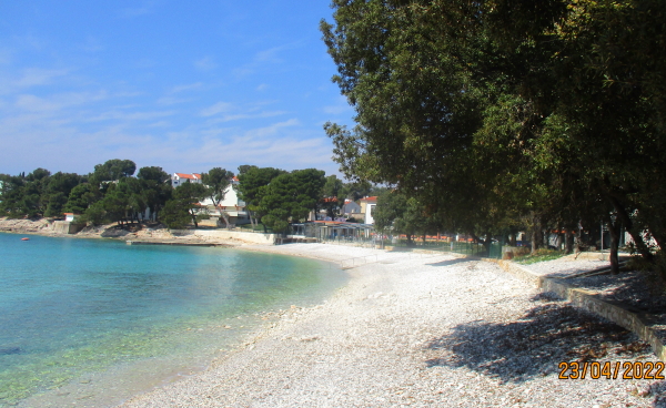 Beach in Banjole on the medulin Riviera