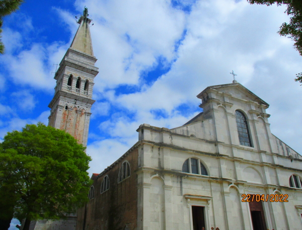 The famous Rovinj Church, the symbol of the town