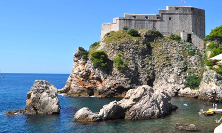 Castle by the sea in Croatia