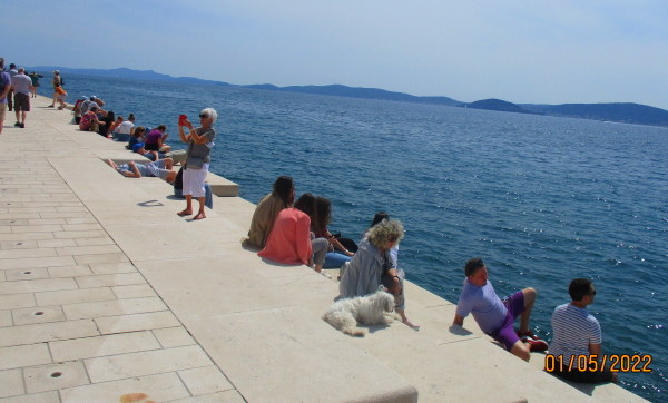 At the Sea Organ in Zadar