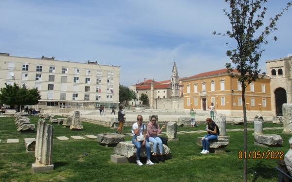 The ancient forum of Zadar (Croatia)